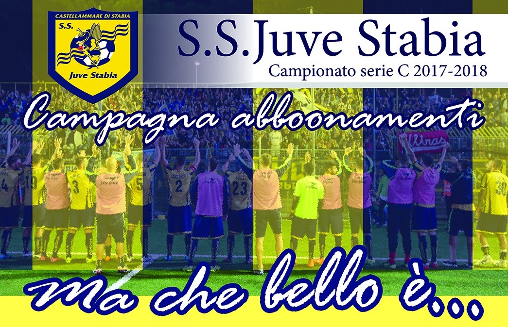 Juve Stabia. #Machebelloè: al via la campagna abbonamenti