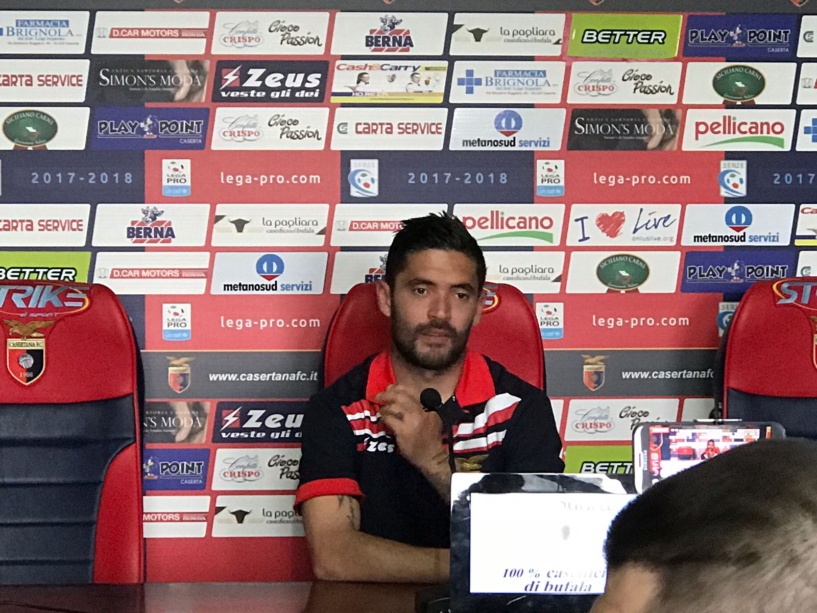 Casertana, De Rose: “Obiettivo playoff, ora sotto con il Rende”