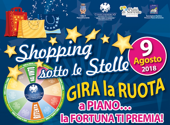 Penisola Sorrentina. “Shopping sotto le stelle”, fortuna e promozioni a Piano di Sorrento